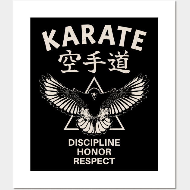 Karate Eagle Wall Art by NicGrayTees